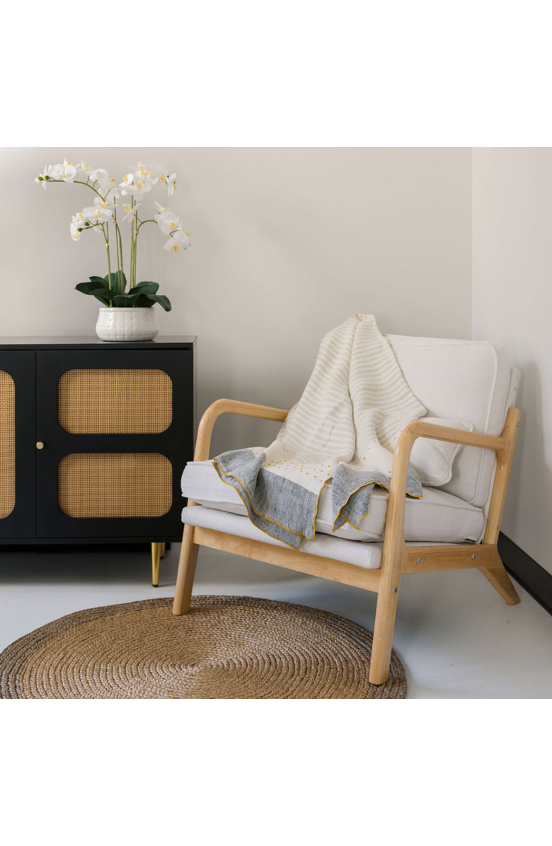 CG Hunter Ivory Throw Blanket, Alternate, color, Ivory