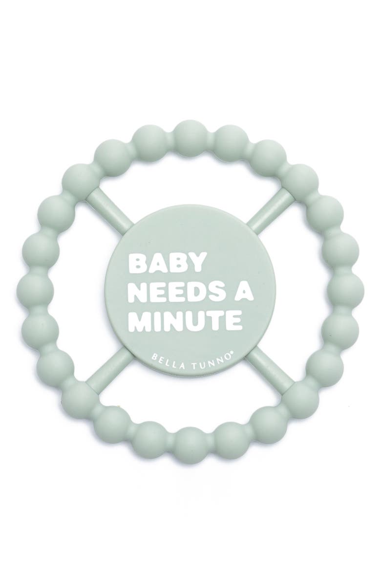 Bella Tunno Baby Needs a Minute Teether, Main, color, Blue