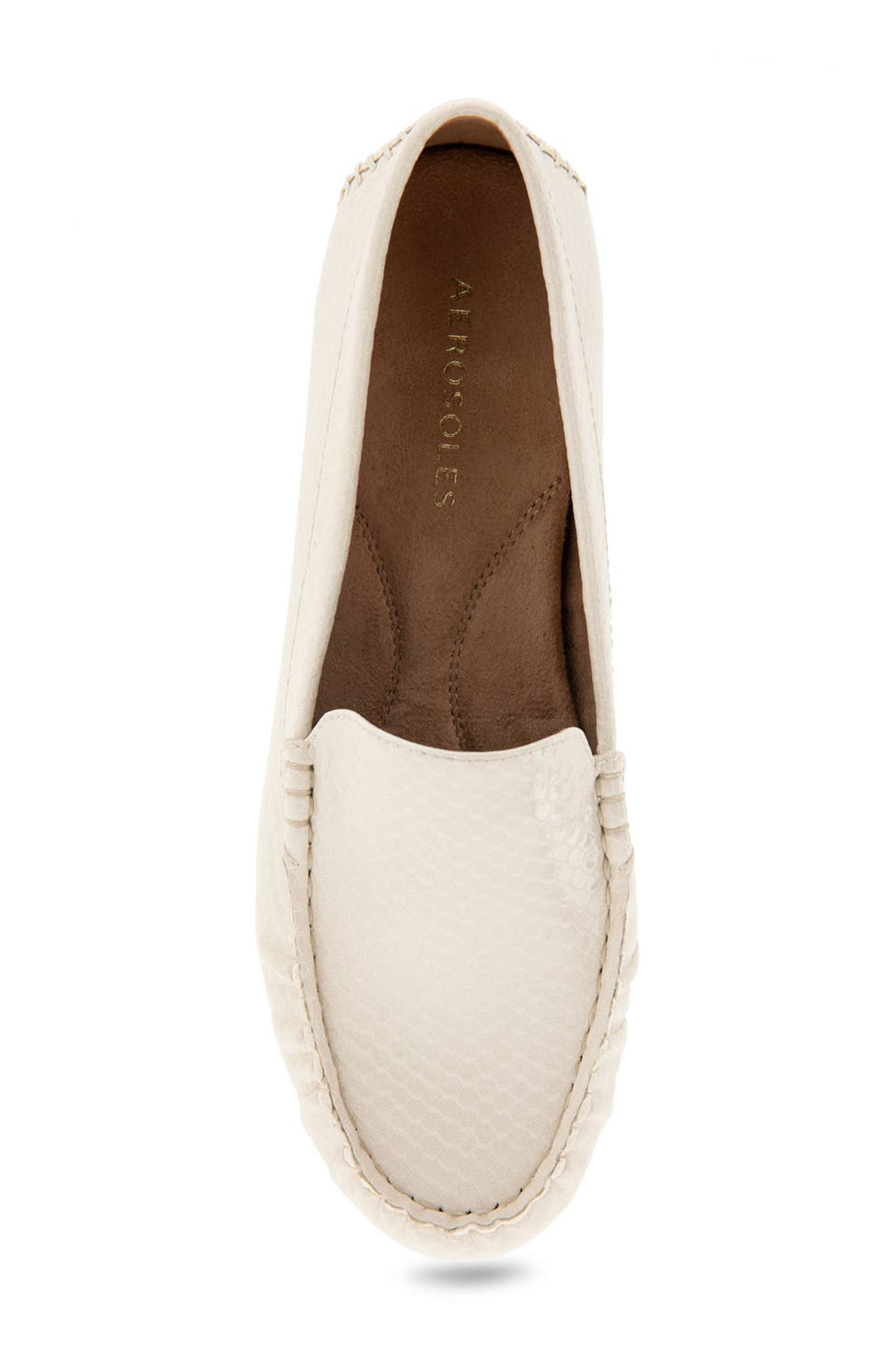 Aerosoles Over Drive Loafer - Wide Width Available, Alternate, color, Eggnog Snake Patent Pu