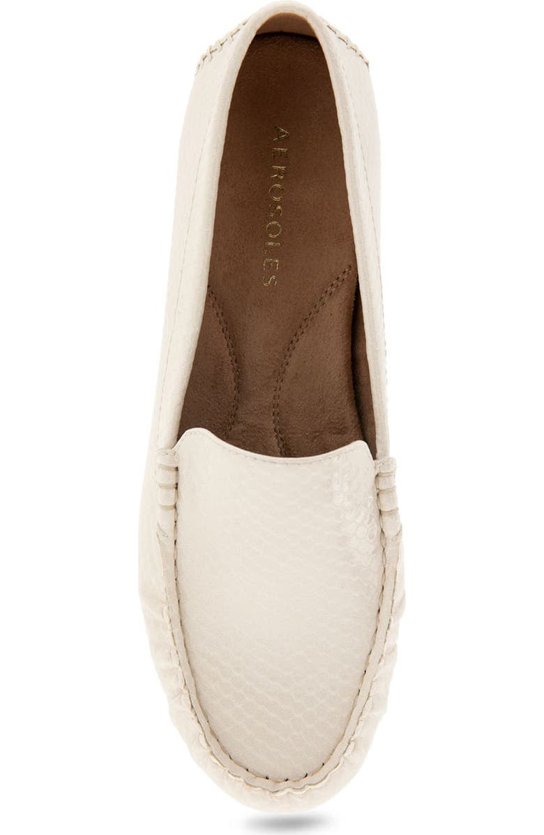 Aerosoles Over Drive Loafer - Wide Width Available, Alternate, color, Eggnog Snake Patent Pu
