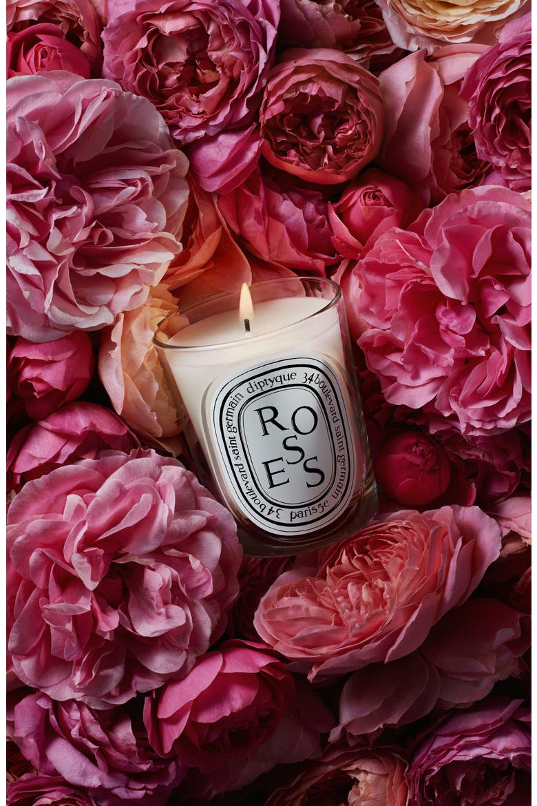 Roses Classic Candle, Alternate, color, NO COLOR