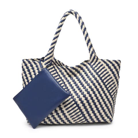 Solana - Mixed Material Tote