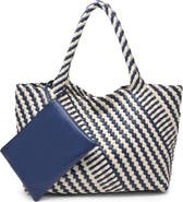 MODA LUXE Solana - Mixed Material Tote