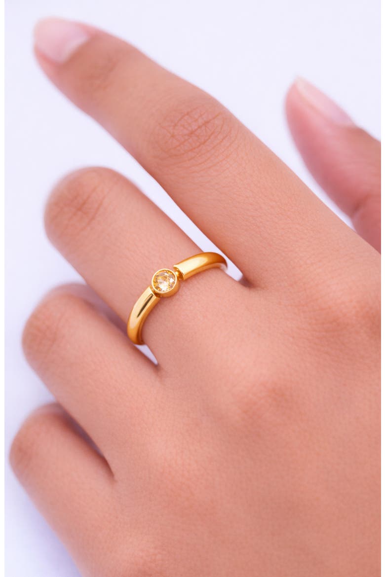 Stone Bypass Ring, Alternate, color, GOLD /CITRINE