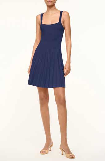 STAUD Ellison Pleated Minidress
