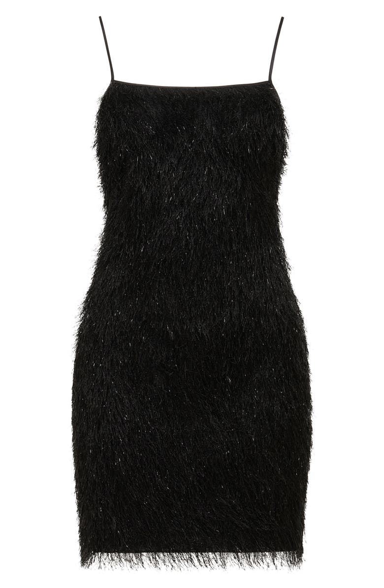 Ever New Textured Fringe Minidress, Alternate, color,