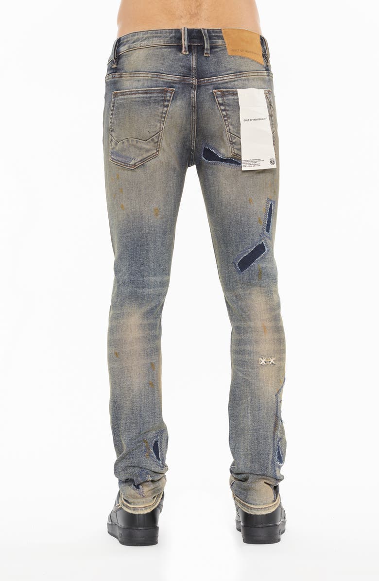 Cult of Individuality Punk Ripped Super Skinny 601 Jeans, Alternate, color, Ivy