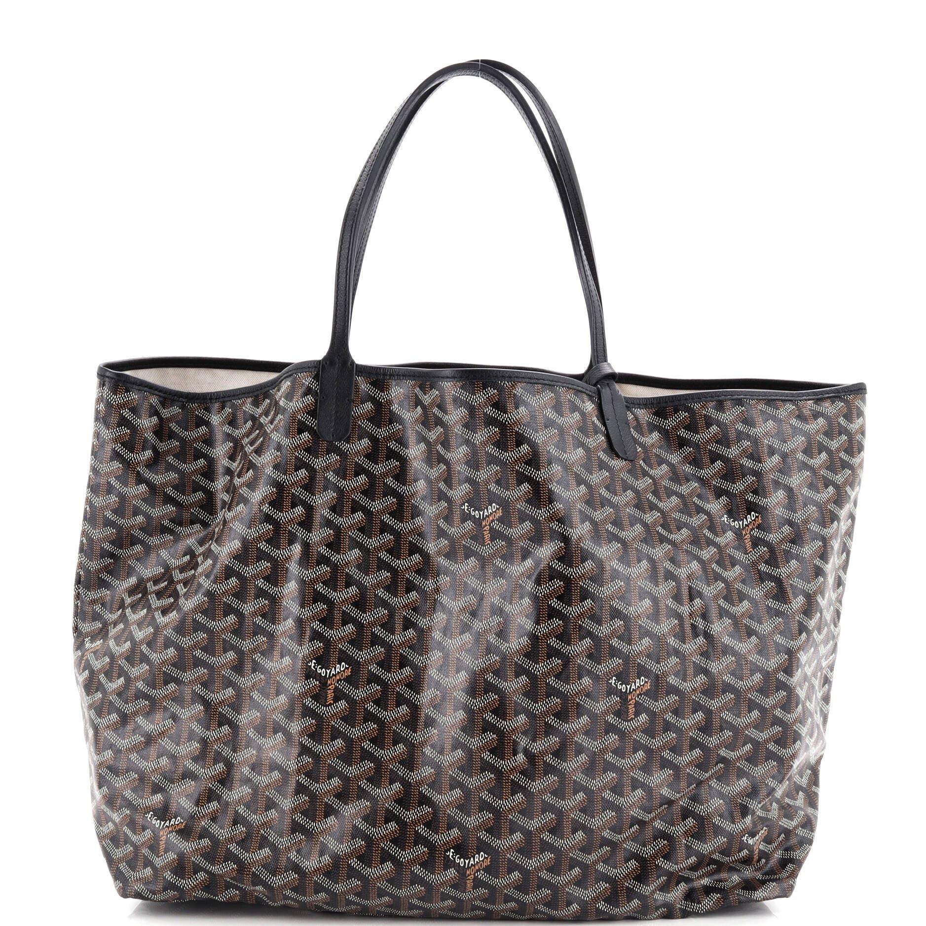 Pre-Owned Goyard Saint Louis Tote Printed Coated Canvas PM, Main, color, 