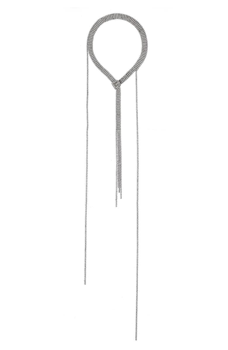 Gucci G Clasp Crystal Y-Necklace, Main, color,