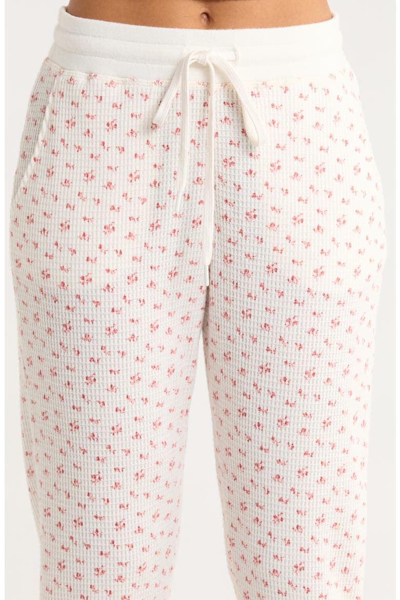 Super Soft Thermal Knit Pajamas, Alternate, color, STRAWBERRY DITSY