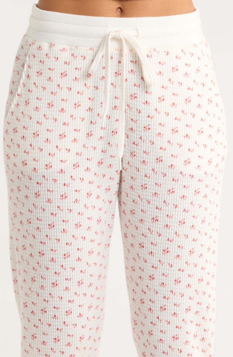 Papinelle Super Soft Thermal Knit Pajamas, Alternate, color, Strawberry Ditsy