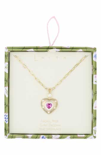 Puffy Heart Pendant Necklace