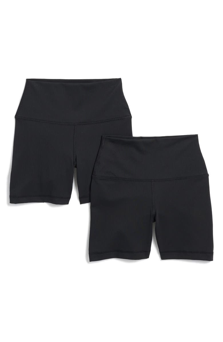 90 DEGREE BY REFLEX Assorted 2-Pack 5-Inch Bike Shorts, Main, color,