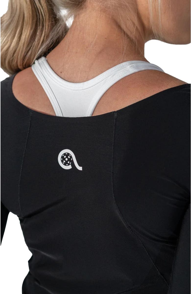 AVI Bounce-It Pickleball Long Sleeve, Alternate, color, Black Beauty