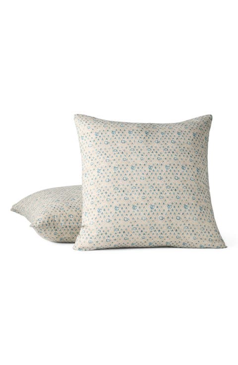 Coral Bell Print Throw Pillow Cover