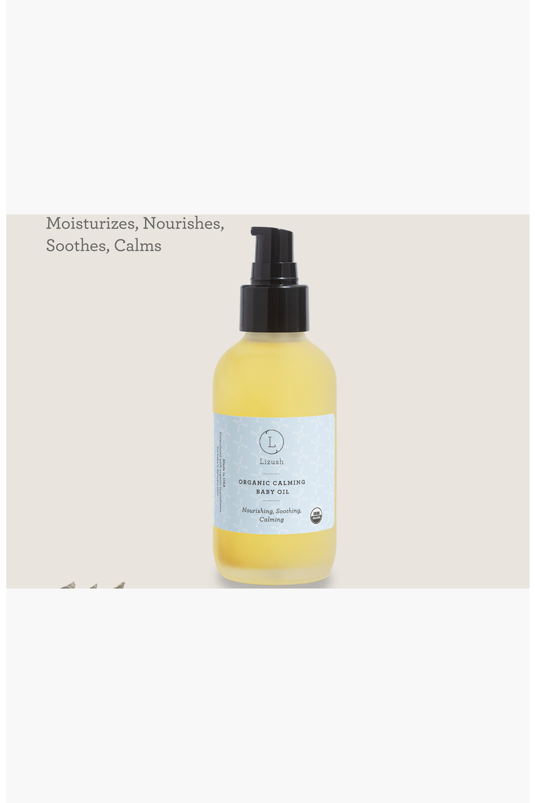 Organic Calming Baby Oil, Alternate, color, None