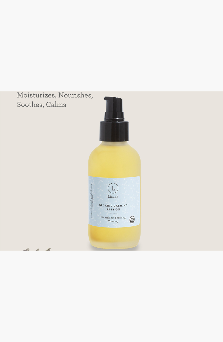 Lizush Organic Calming Baby Oil, Alternate, color, NO COLOR