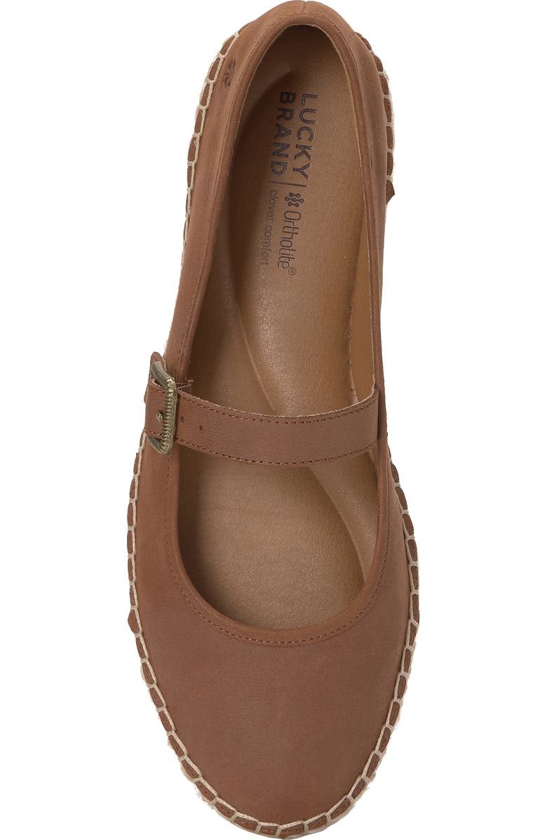 Lucky Brand Orlyna Espadrille Mary Jane Flat, Alternate, color, Hazelnut Summer Haze