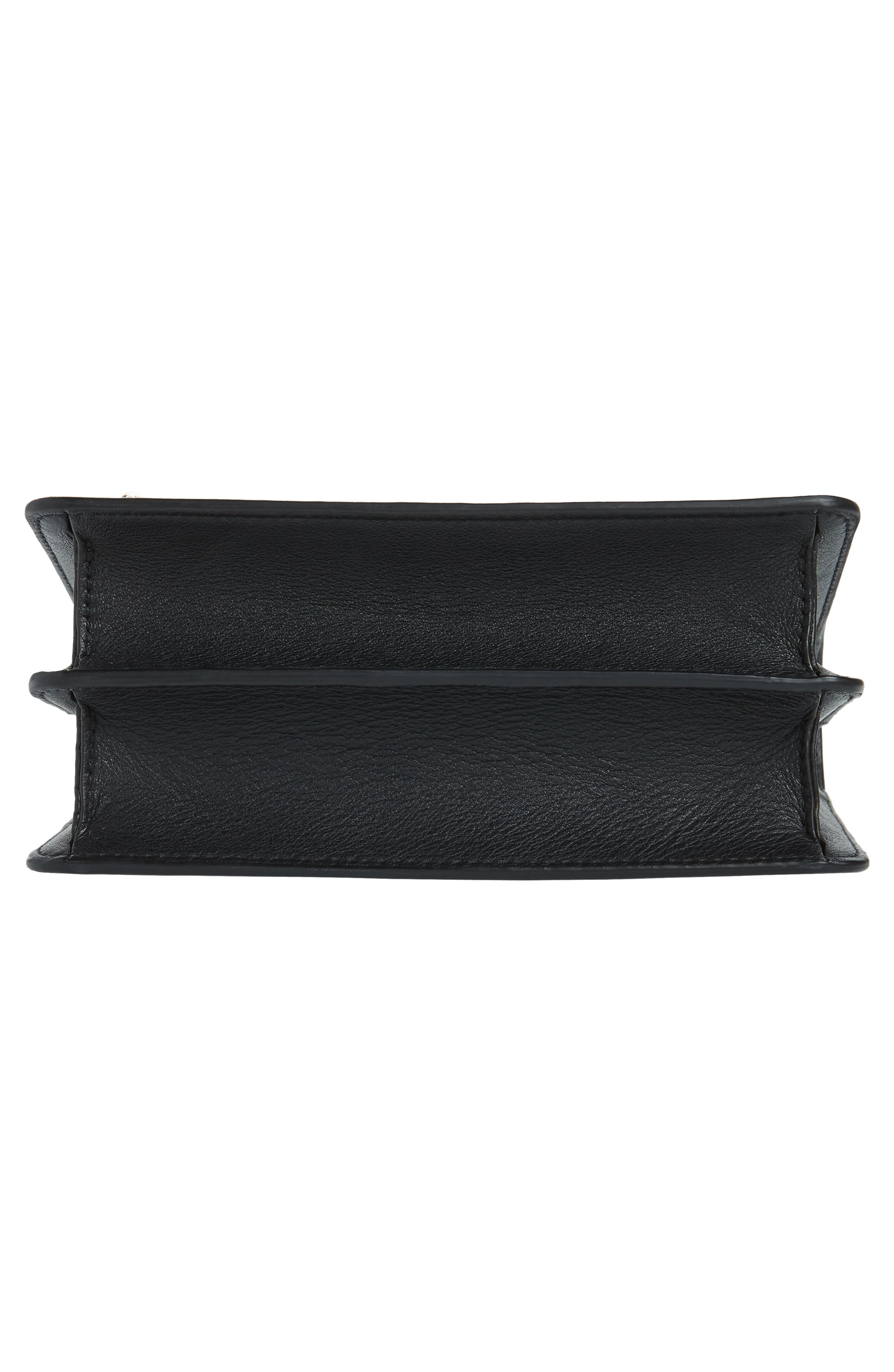 Strathberry Mini East/West Leather Crossbody Bag, Alternate, color, Black