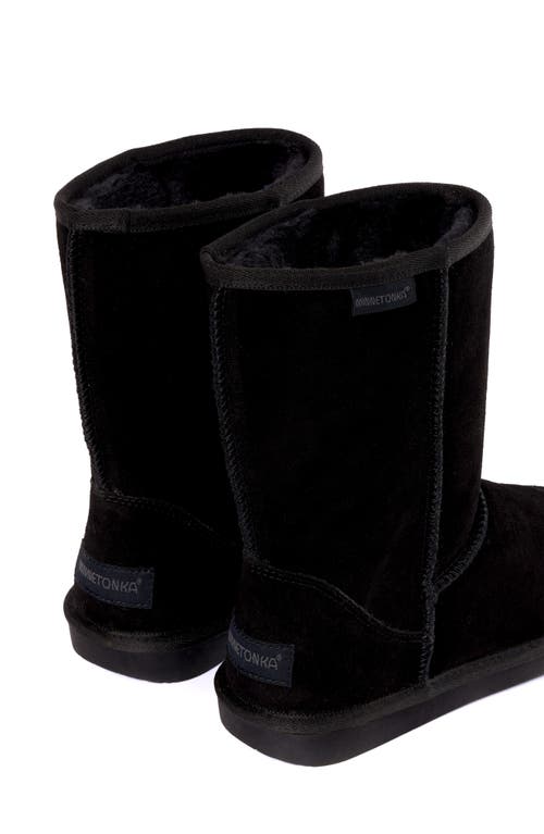 Minnetonka Callahan Faux Fur Boot In Black