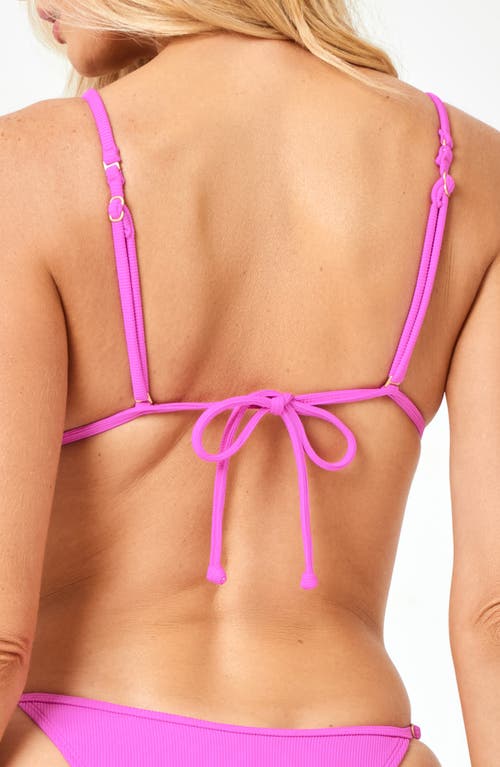 L*space Lspace Lindsay Convertible Triangle Bikini Top In Pink