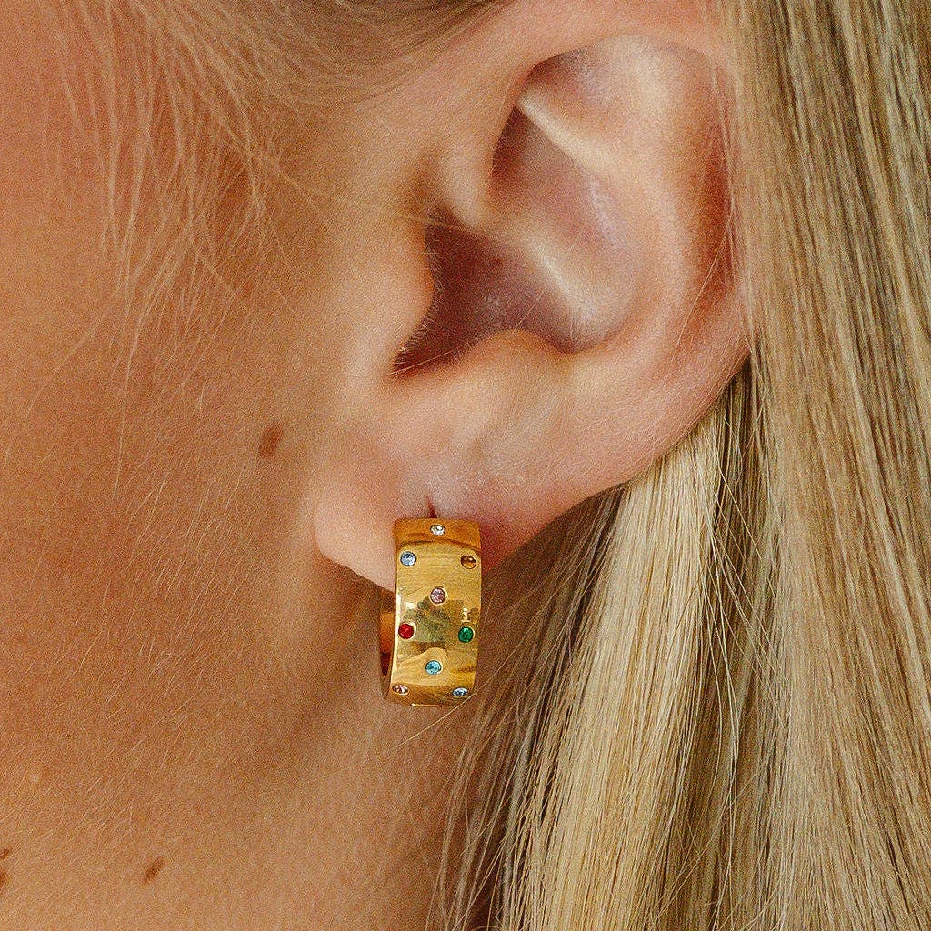 Pip Pop Girls' Confetti Bold Hoop Hypoallergenic Earring | Nordstrom