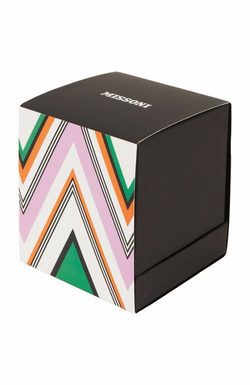 Missoni Chevron Print Glass Scented Candle Home