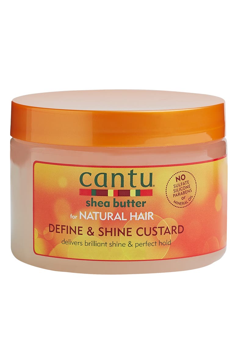 cantu Shea Butter For Natural Hair Define & Shine Custard, Main, color,