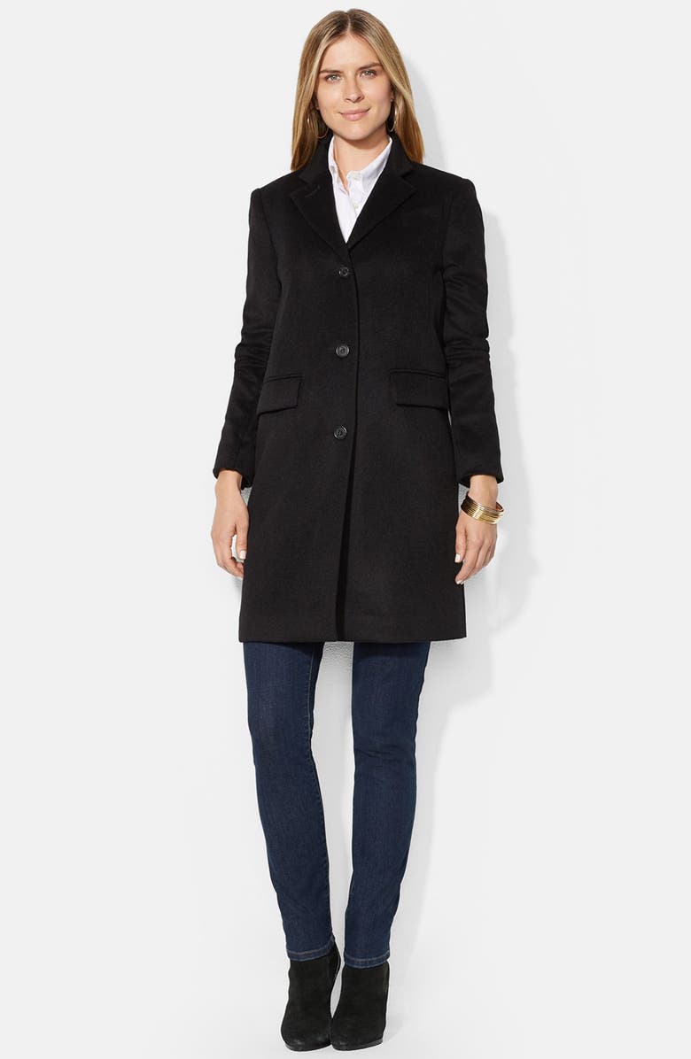 Lauren Ralph Lauren Wool Blend Reefer, Main, color, 