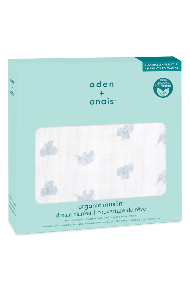 aden + anais Organic Dream Blanket, Alternate, color, Animal Kingdom
