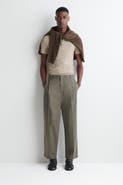 COS Pleated Relaxed-Fit Tapered Pants