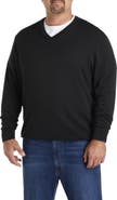 Harbor Bay by DXL Big & Tall V-Neck Pullover