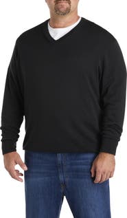 Harbor Bay by DXL Big & Tall V-Neck Pullover