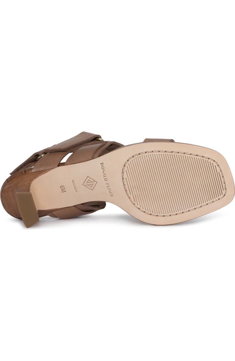 Donald Pliner Fisherman Kitten Heel Sandal, Alternate, color, Saddle