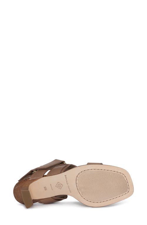 Donald Pliner Fisherman Kitten Heel Sandal In Brown