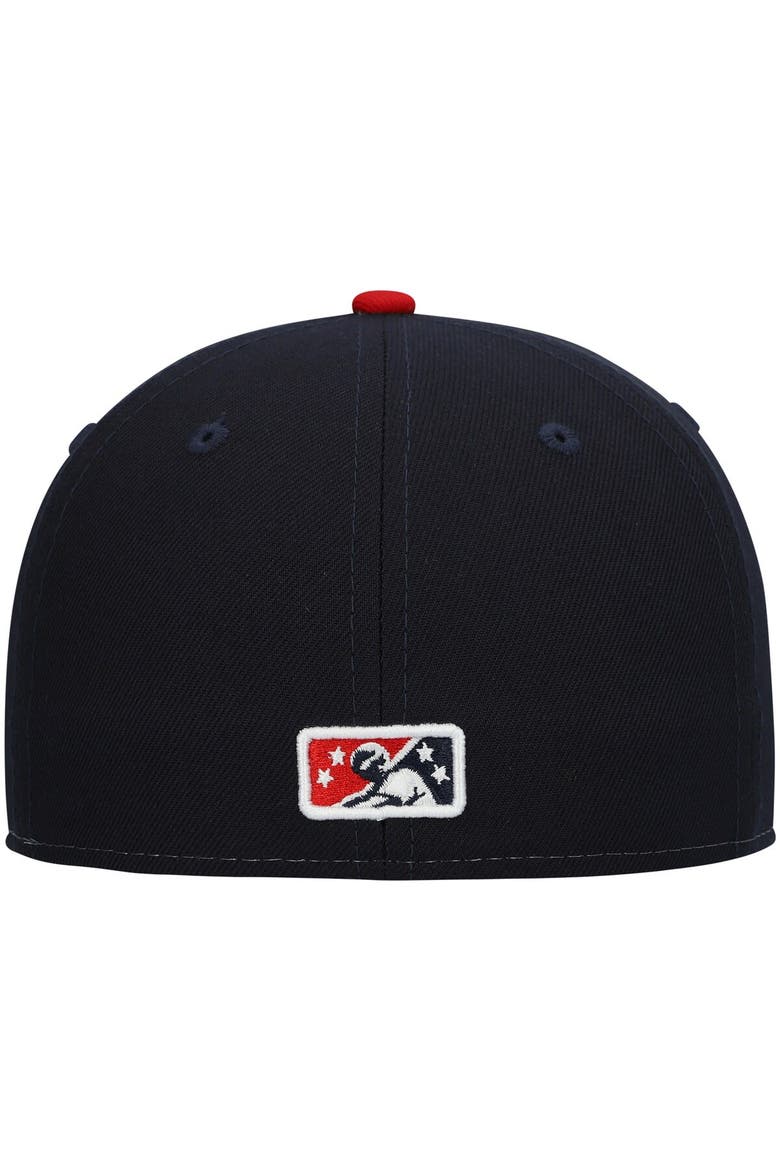 Men's New Era White Fredericksburg Nationals Authentic Collection Team Alternate 59FIFTY Fitted Hat, Alternate, color, White