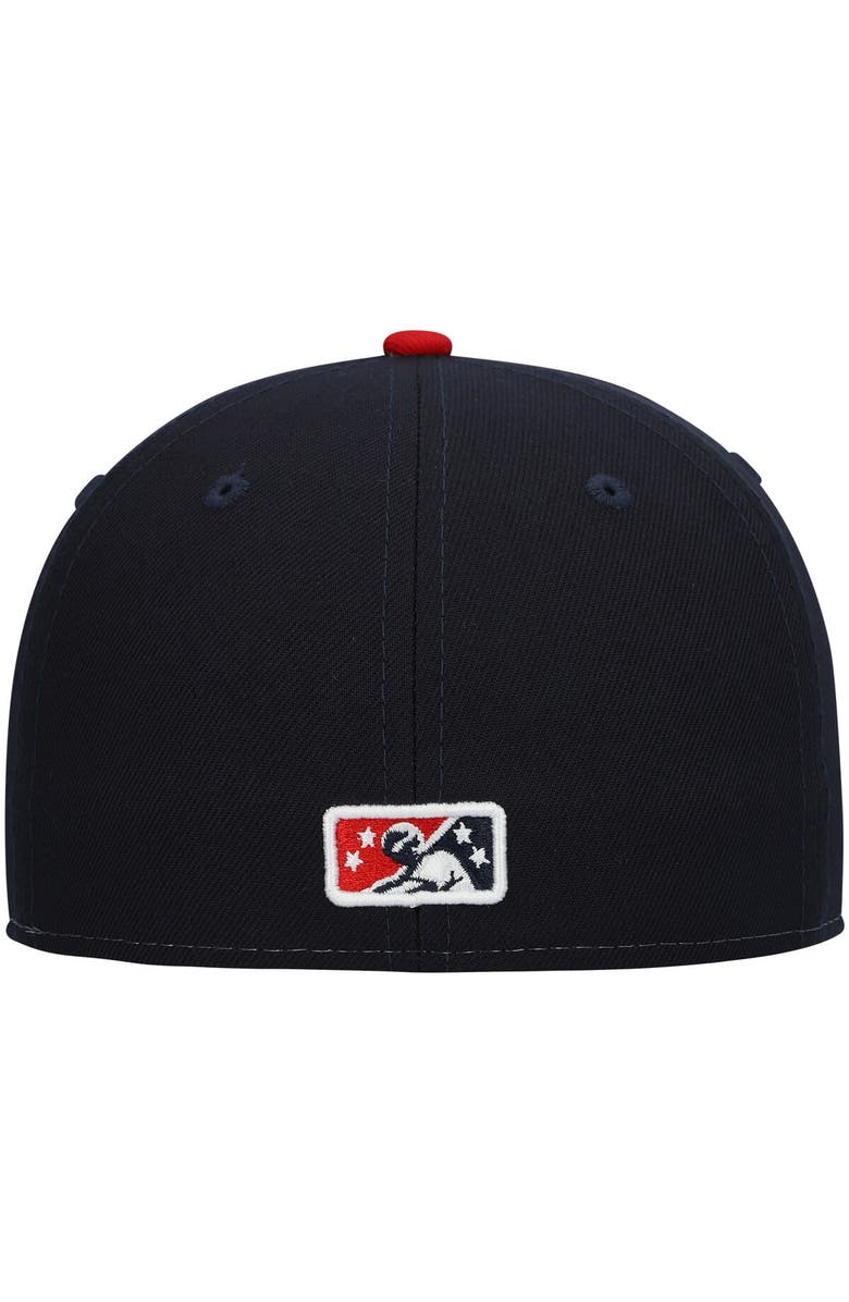 New Era Men's New Era White Fredericksburg Nationals Authentic Collection Team Alternate 59FIFTY Fitted Hat, Alternate, color, 