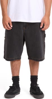 Billabong Bad Dog Cotton Denim Carpenter Shorts