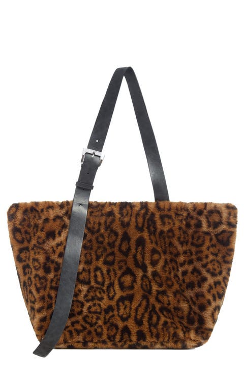 Esti Leopard Pluche™ Faux Fur Tote
