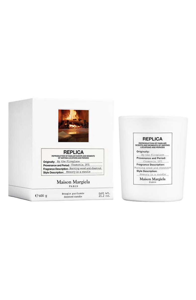 Maison Margiela Replica By the Fireplace Ceramic Scented Candle, Alternate, color, 