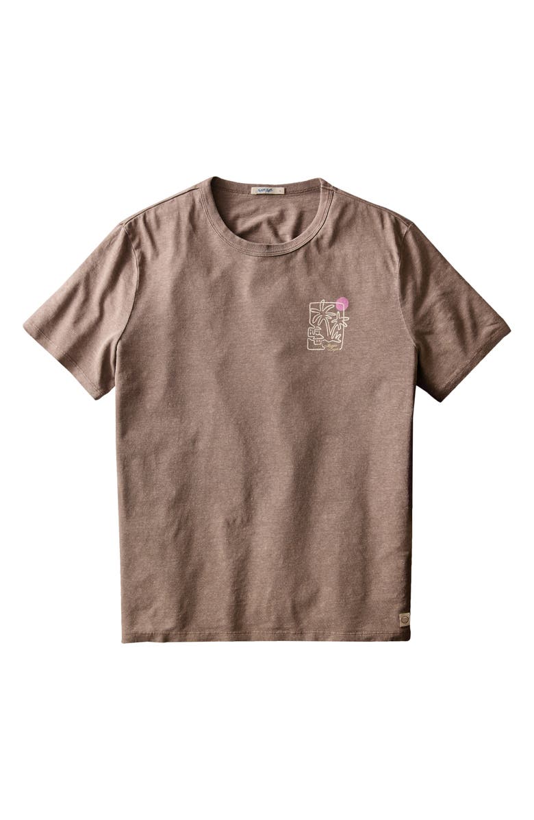 Marine Layer Hemp & Cotton Graphic T-Shirt, Alternate, color, Coffee Quartz