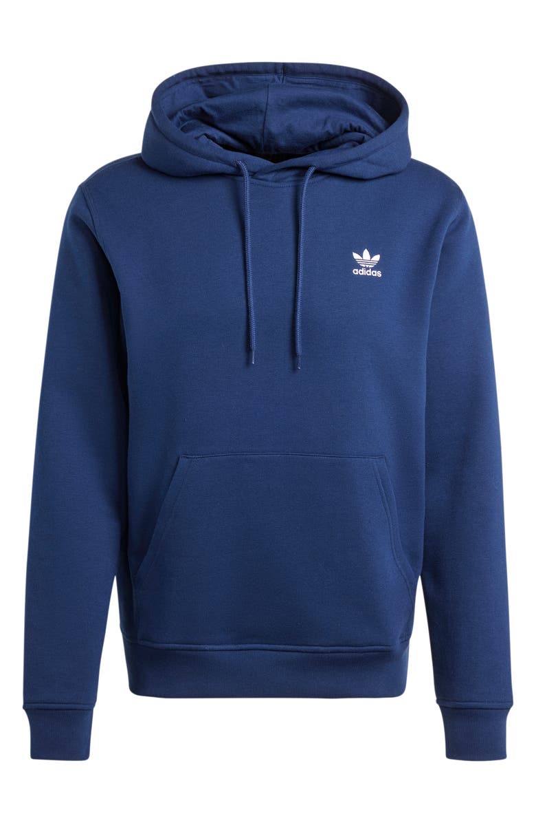 adidas Originals Trefoil Essentials Hoodie, Alternate, color, Night Indigo