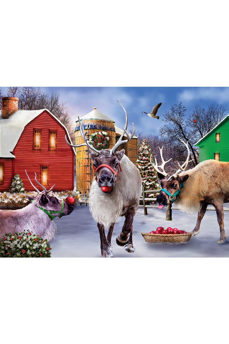 Reindeer Farm 1000 piece Jigsaw Puzzle for Adults, Alternate, color, Multicolor