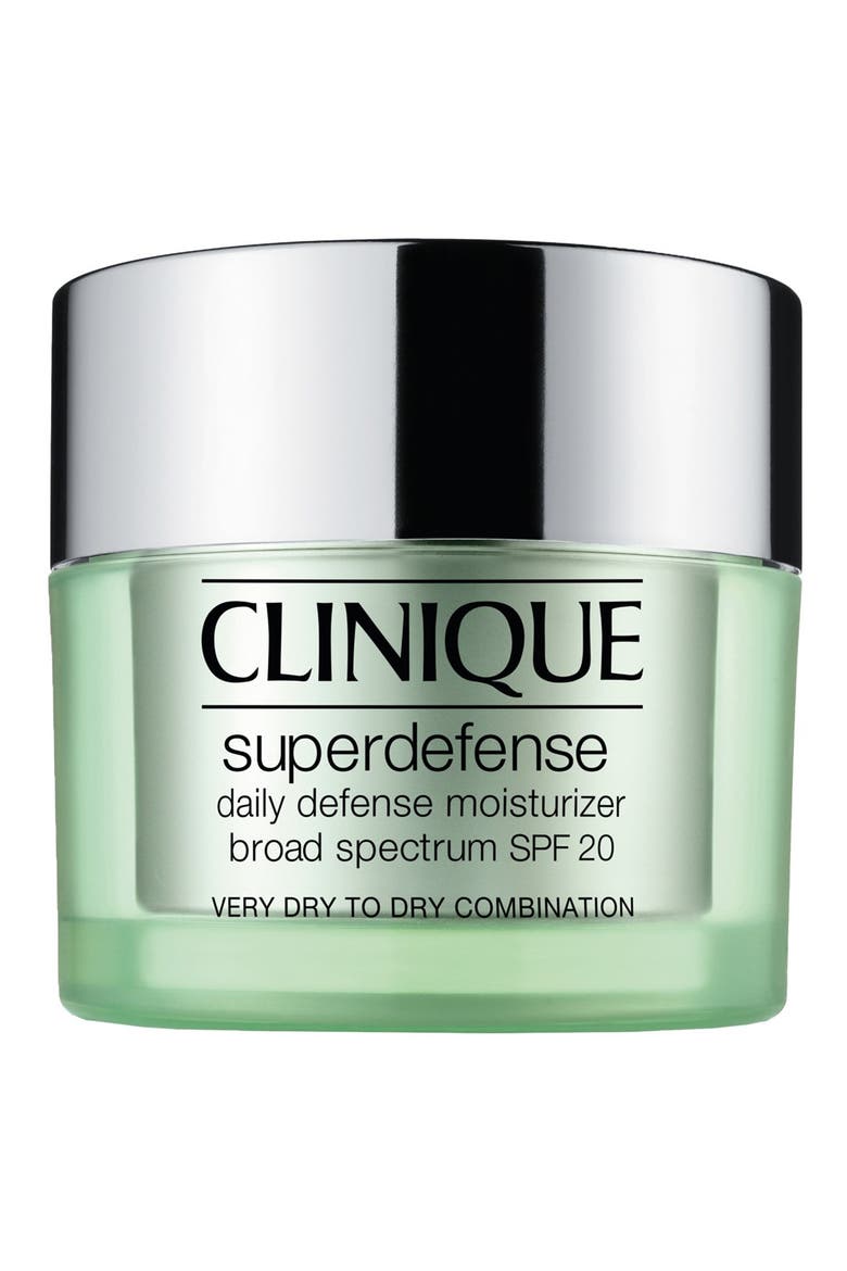 Superdefense Daily Defense Moisturizer Broad Spectrum SPF 20, Main, color, VERY DRY TO DRY COMBINATION