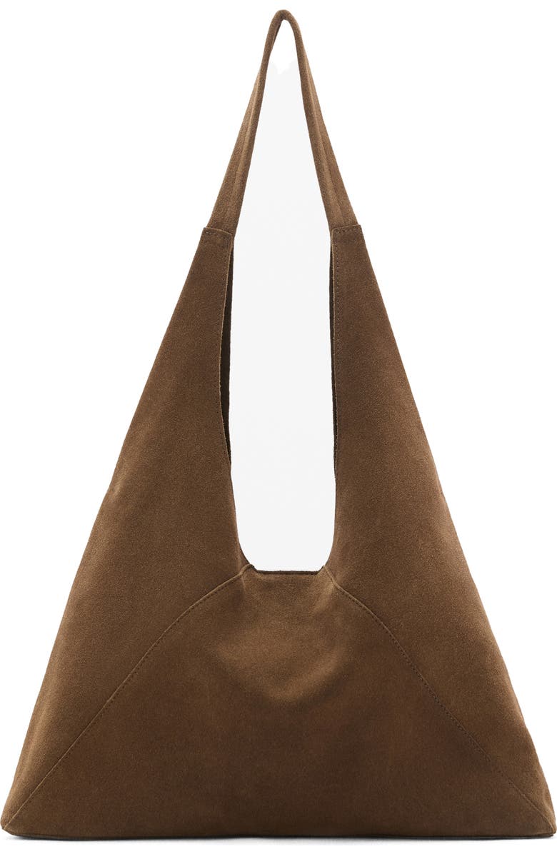 MANGO Suede Shoulder Bag, Main, color,