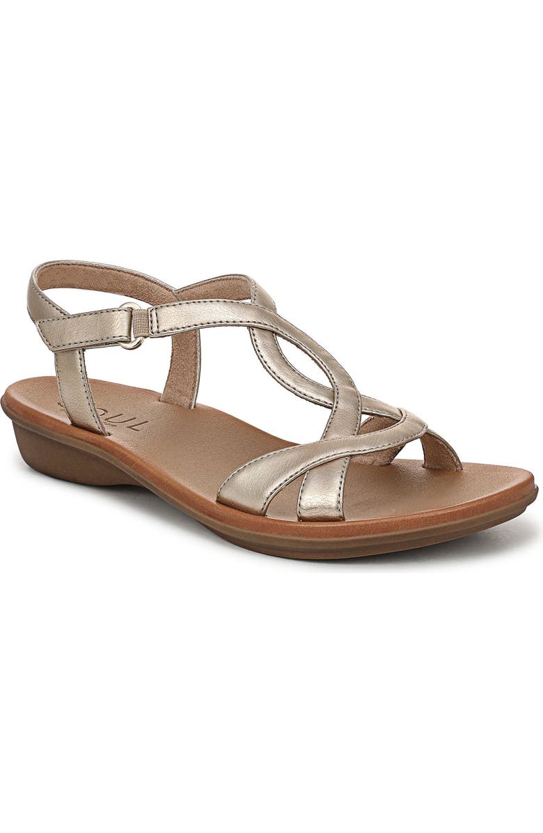 SOUL NATURALIZER Solo Sandal, Main, color, Gold Metallic Faux Leather