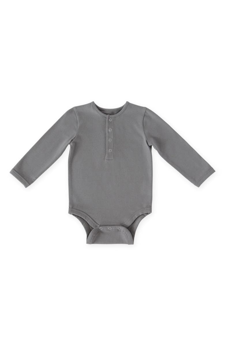 Pehr Essentials Long Sleeve Organic Cotton Bodysuit, Main, color, 