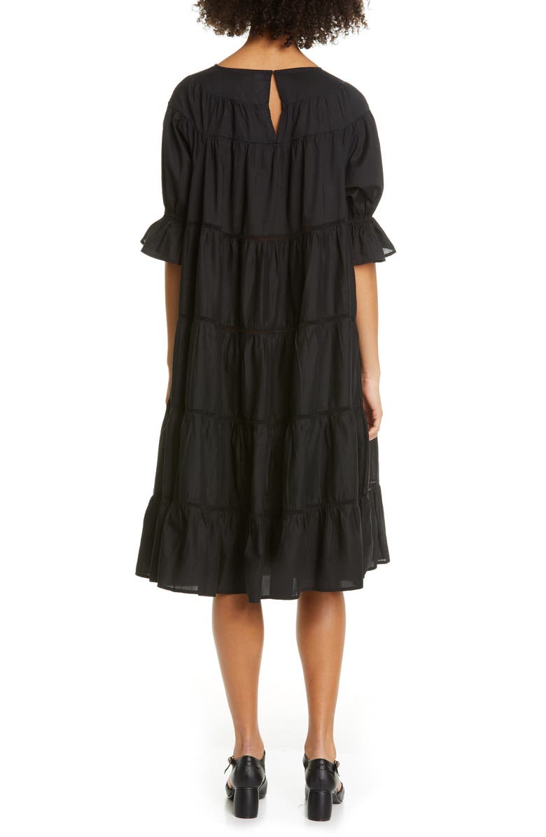 Merlette Paradis Open Tier Cotton Dress, Alternate, color, 