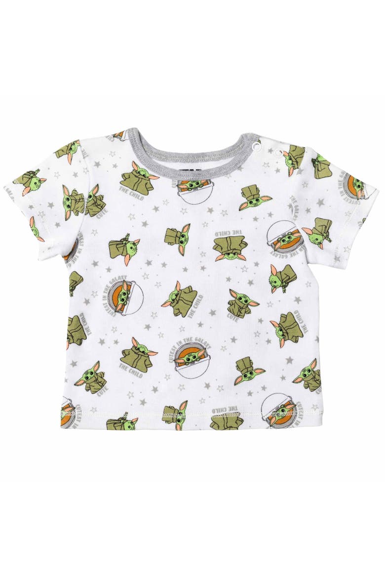 Shortall T-Shirt & Hat Set, Alternate, color, Baby Yoda Gray Gray