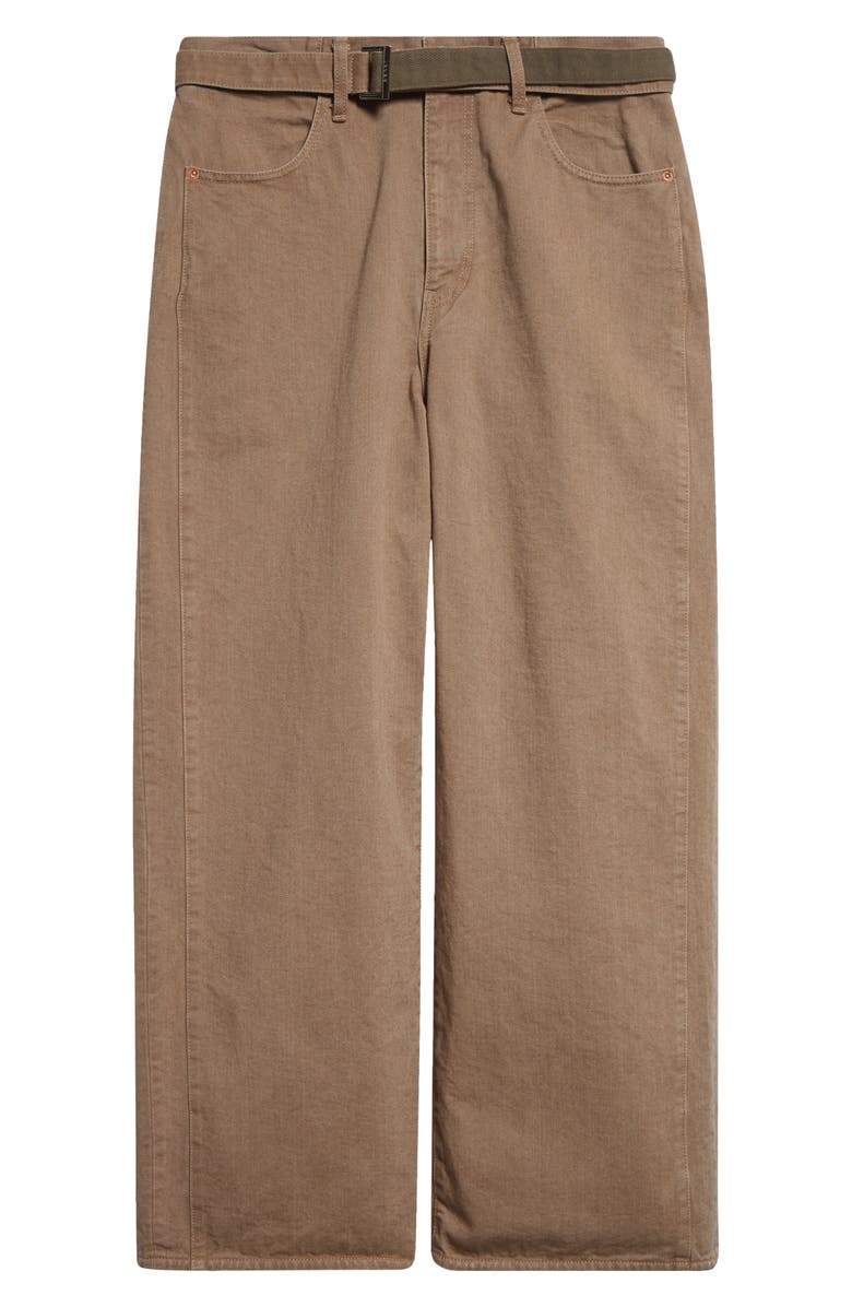 Sacai Belted Denim Pants, Alternate, color, 